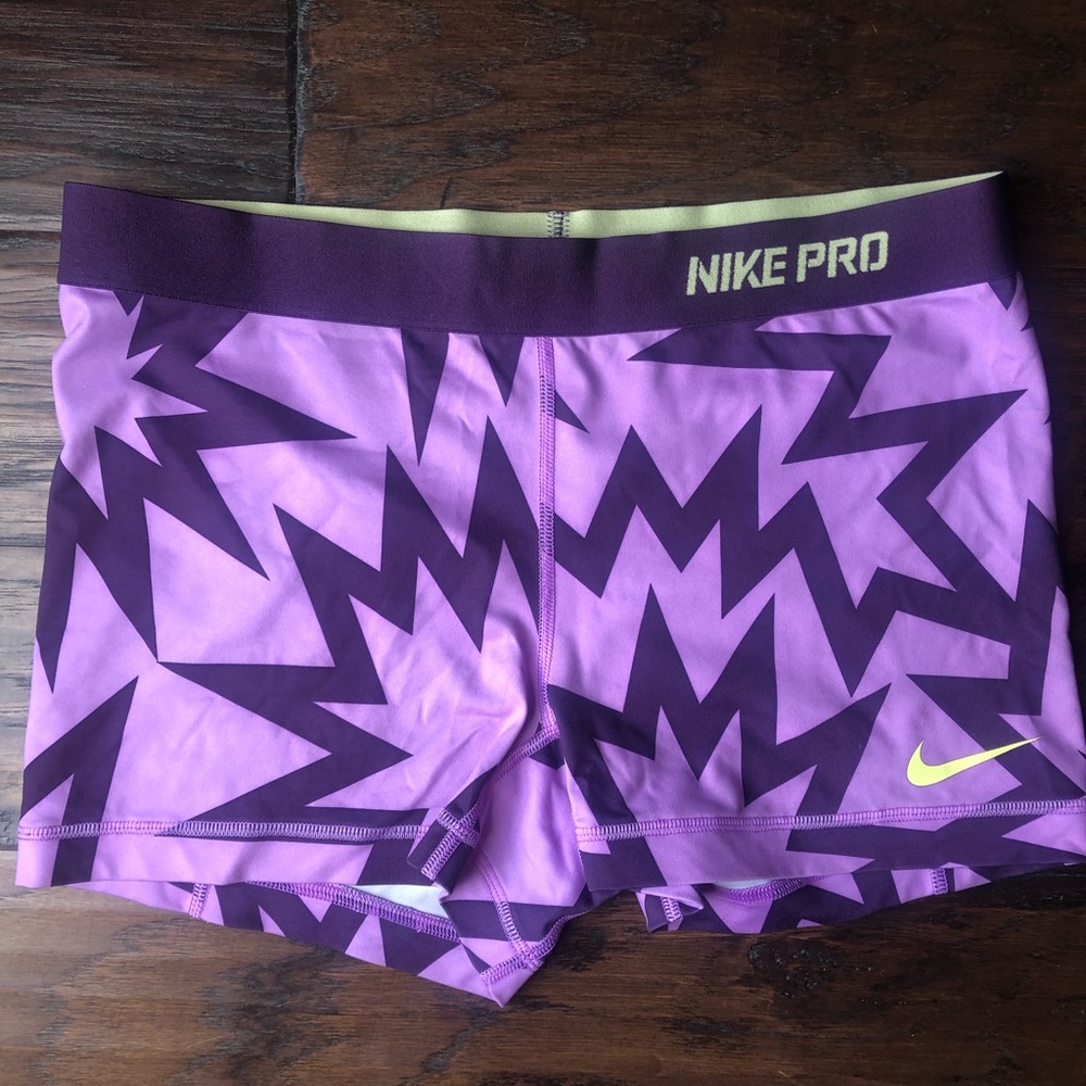 Purple Nike Pro Shorts